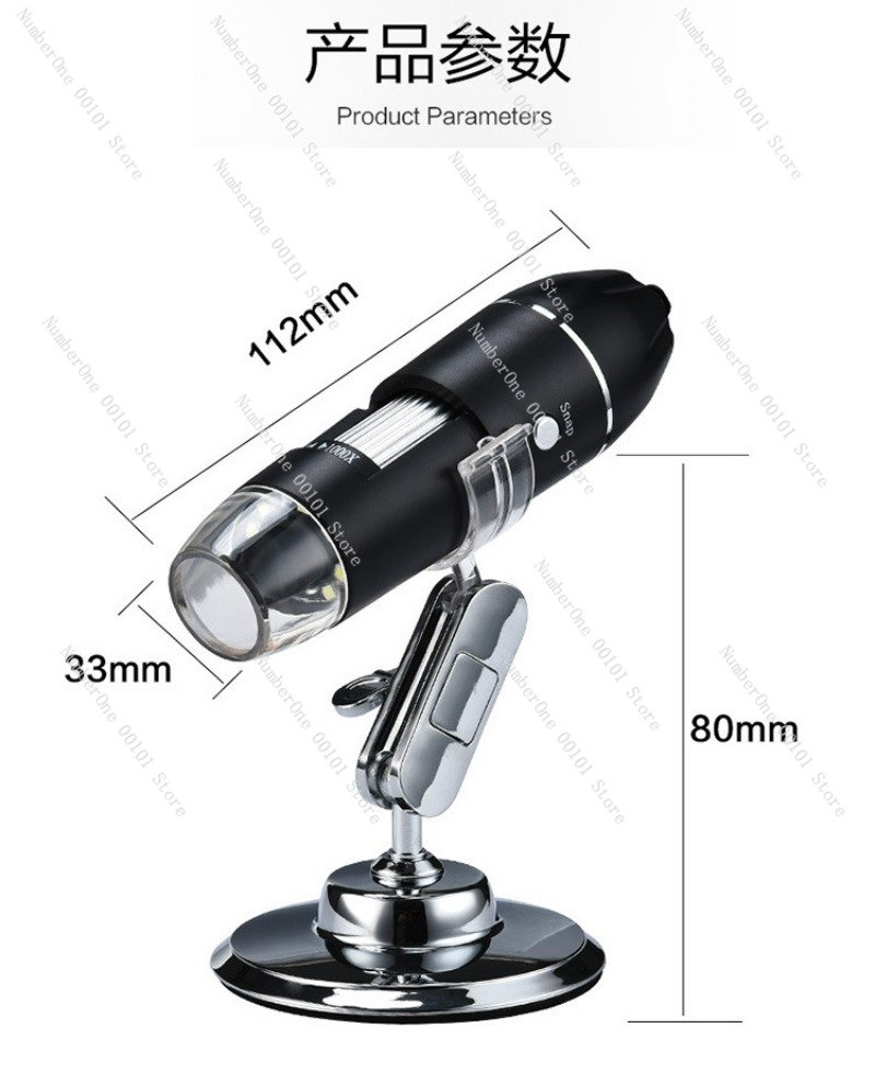 Usb Microscope Digital - 1600X digitale microscoop high-definition elektronenvergrootglas draagbare