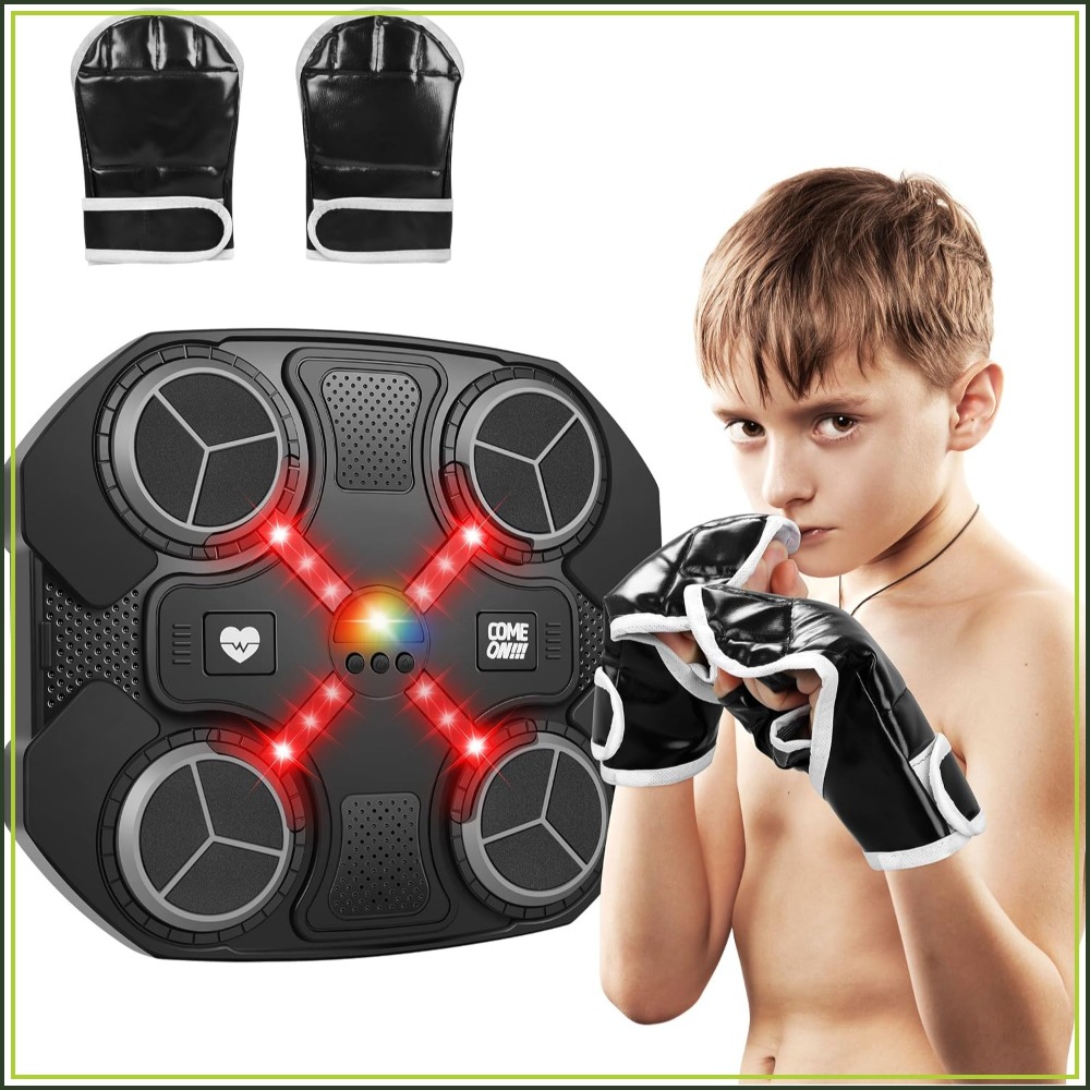 Led Gloves Music - Slimme Muziek Boksmachine met Bluetooth, aan