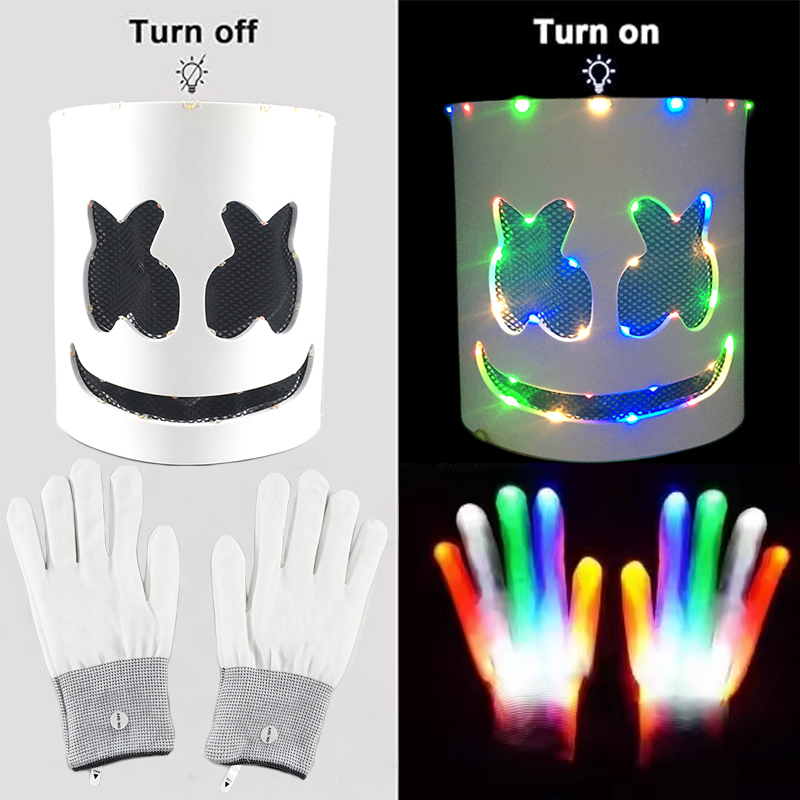 Led Gloves Music - Led Light Up Masker en Handschoenen