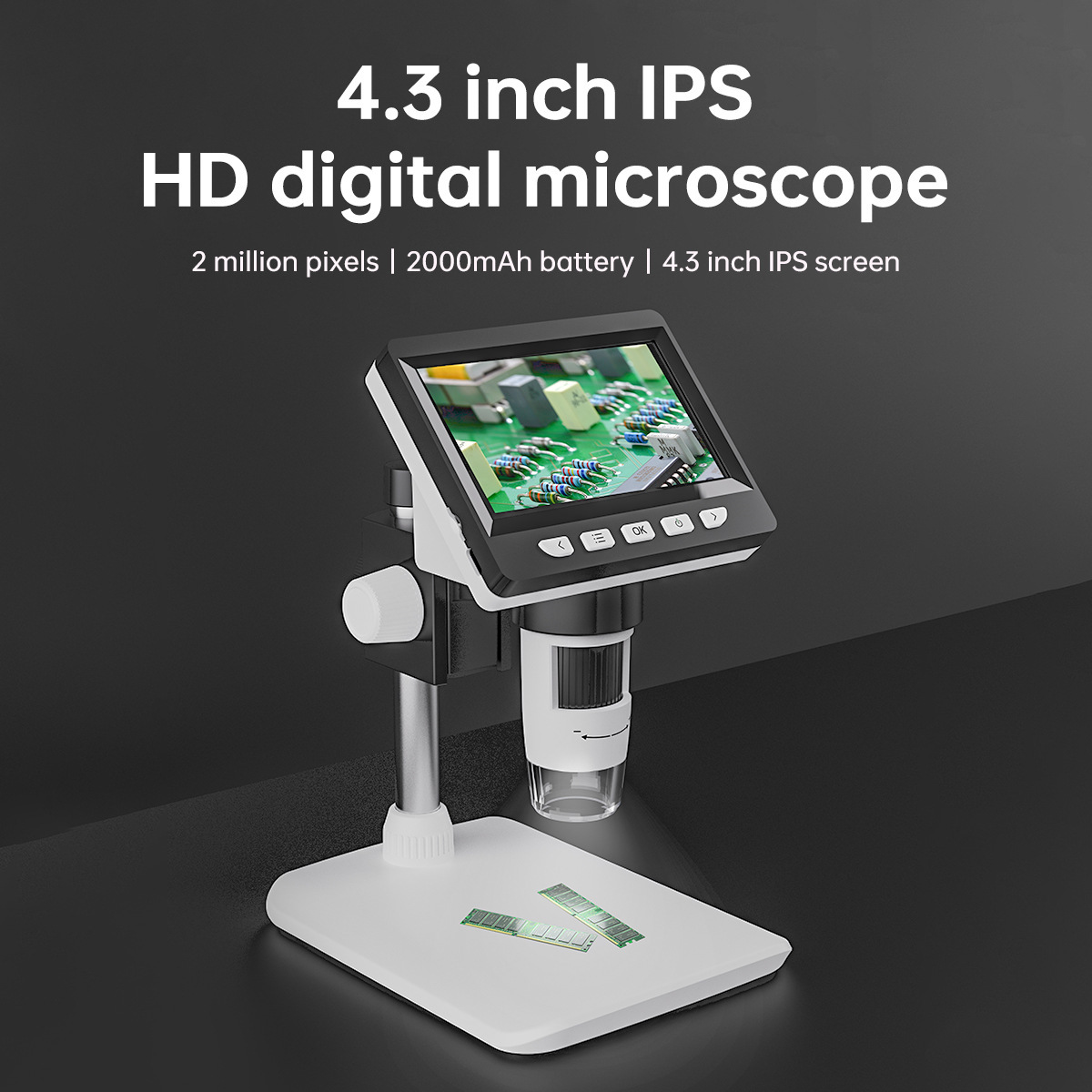Usb Microscope Digital - 4.3 Inch Draagbare Elektronische Digitale Microscoop