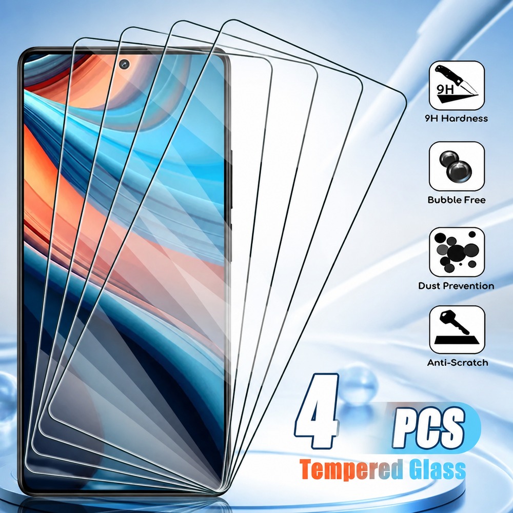 Realme C67 - 4 stuks gehard glas voor Realme