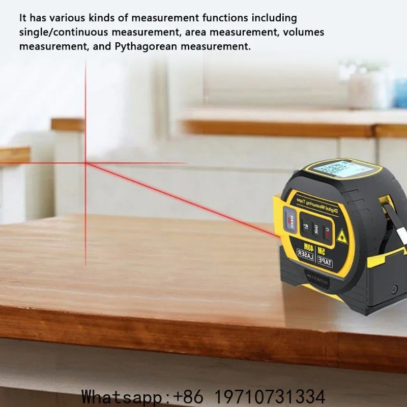 Laser Distance Measure - Digitale Laser-afstandsmeter 3in1 40M/60M Afstandsmeter 5M