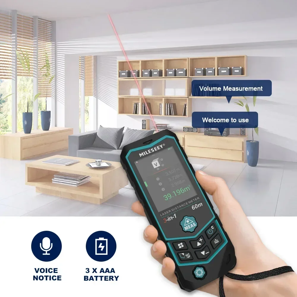 Mileseey R2B 60M USB Oplaadbar - Laser Distance Measure recensie en prijs