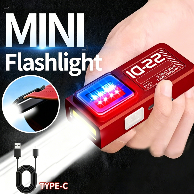 1/2PCS Mini COB LED-zaklamp US - Mini Electronics Gadgets recensie en prijs