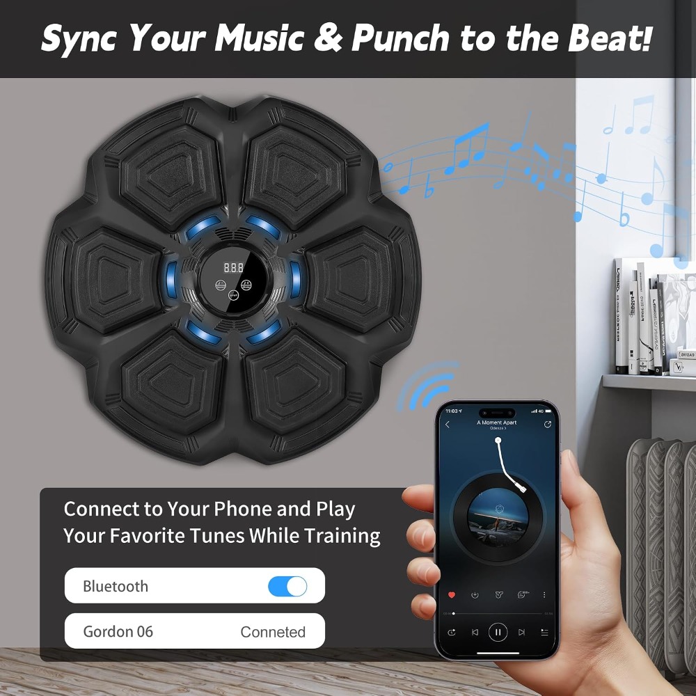 Interactieve muziek boksmachin - Led Gloves Music recensie en prijs